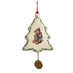 Danbury M.J. Hummel Christmas Ornament Tree 2006 MINT Riding Sleigh '06 Token